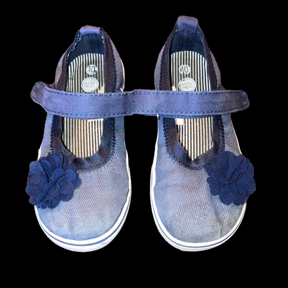 Denim Flower Shoes
